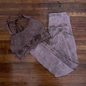 NWOT Lululemon Ice Dye matching set